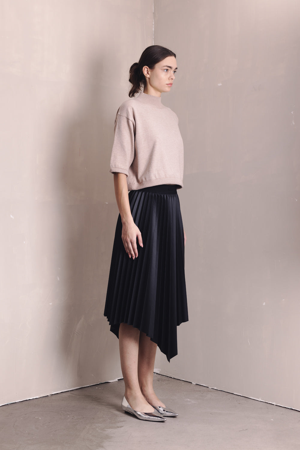 QUON Vegan Leather Skirt