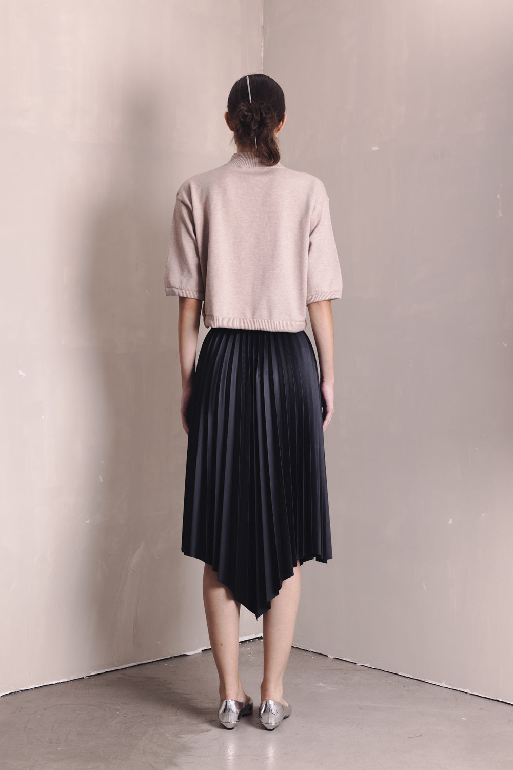 QUON Vegan Leather Skirt